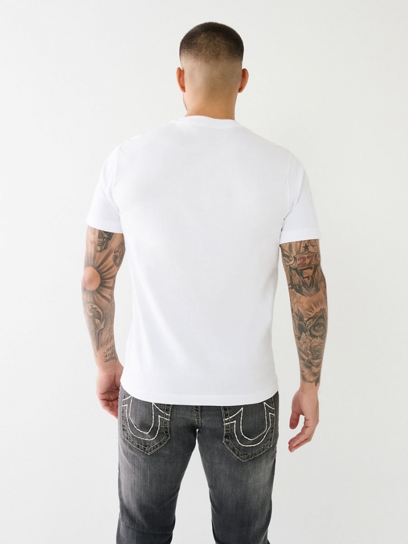 Camiseta True Religion Forro Logo Blancas | 14RGUWLQN