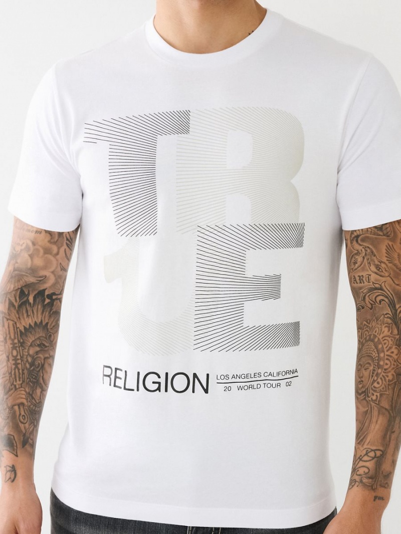 Camiseta True Religion Forro Logo Blancas | 14RGUWLQN