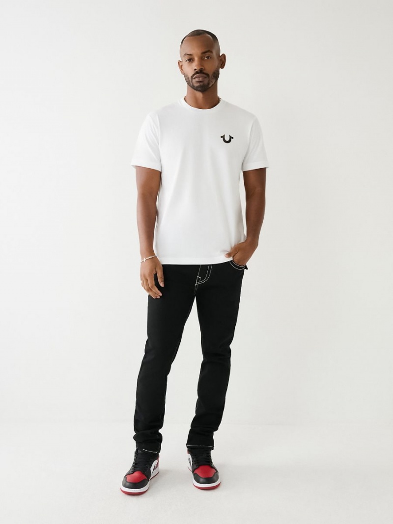 Camiseta True Religion Horseshoe Logo Crew Neck Blancas | 02UAJDIRS