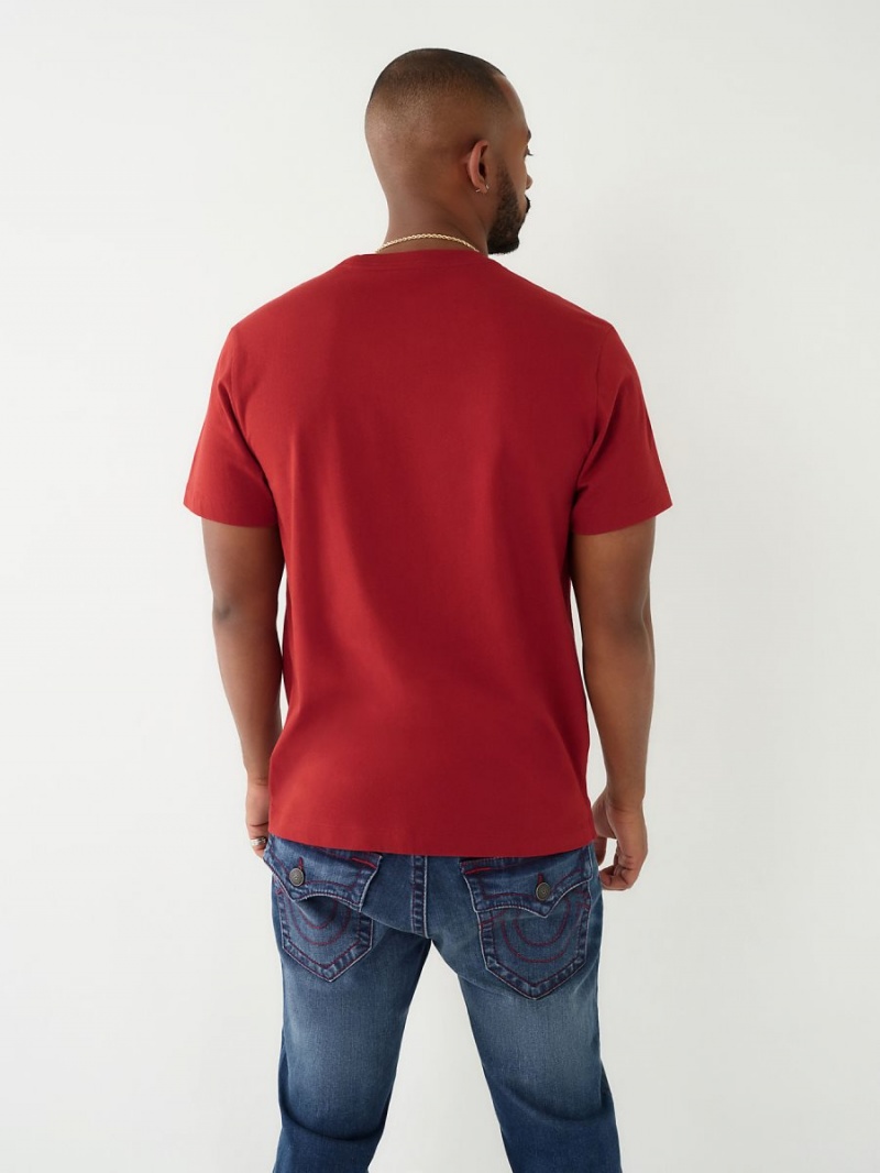 Camiseta True Religion Horseshoe Logo Rojas | 41QKZUYMA