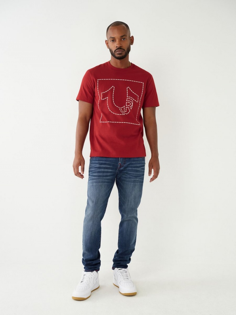 Camiseta True Religion Horseshoe Logo Rojas | 41QKZUYMA