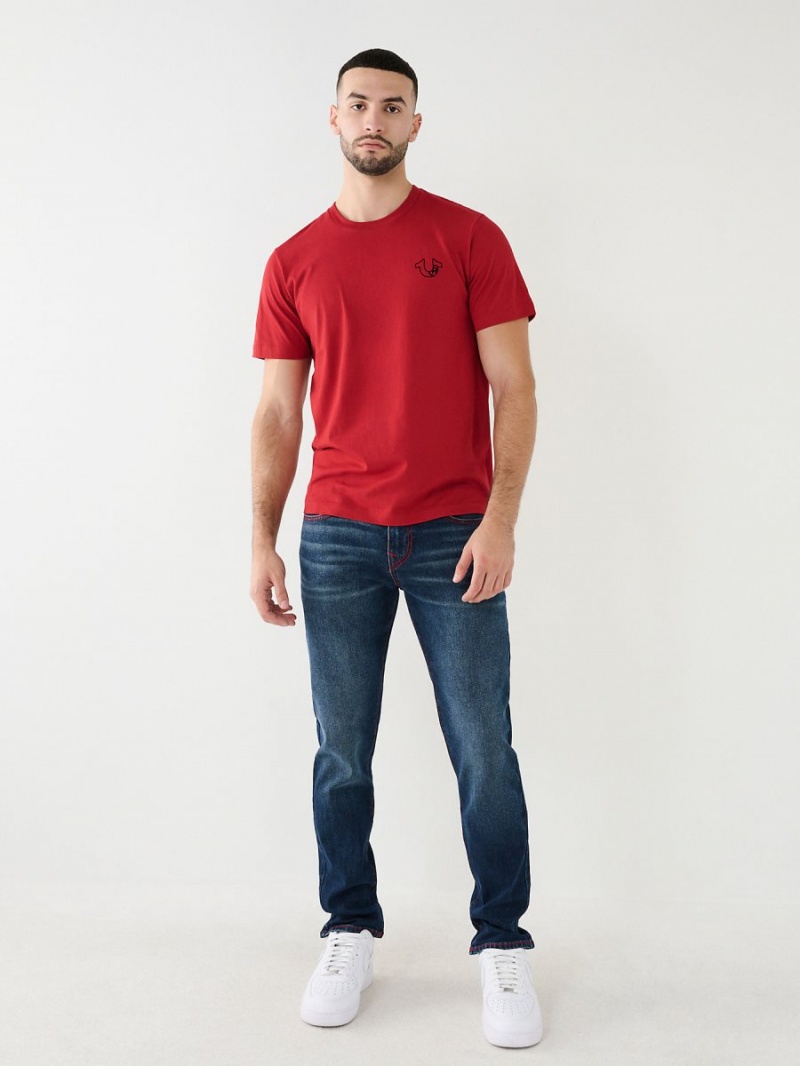 Camiseta True Religion Horseshoe Logo Rojas | 91LNOTYQS