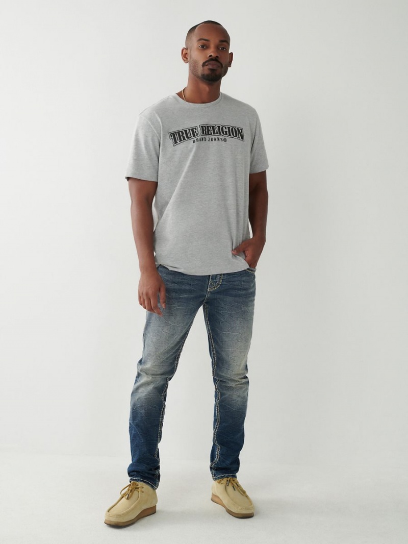 Camiseta True Religion Horseshoe Relaxed Gris | 63UCVMBYG