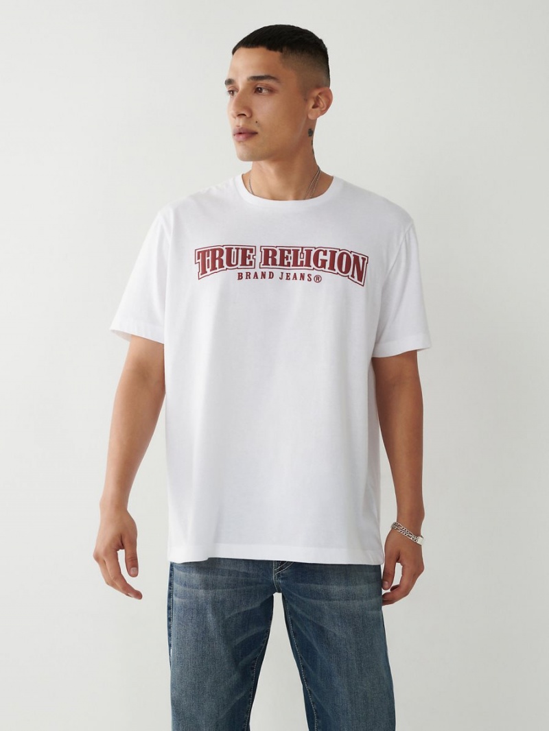 Camiseta True Religion Horseshoe Relaxed Blancas | 25LQJXAHZ