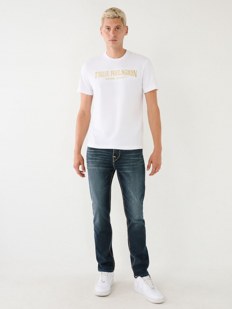 Camiseta True Religion Logo Blancas | 95GMJQVYT