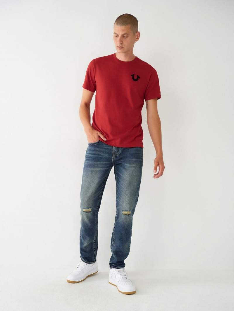 Camiseta True Religion Logo Rojas | 49PVTDNXF