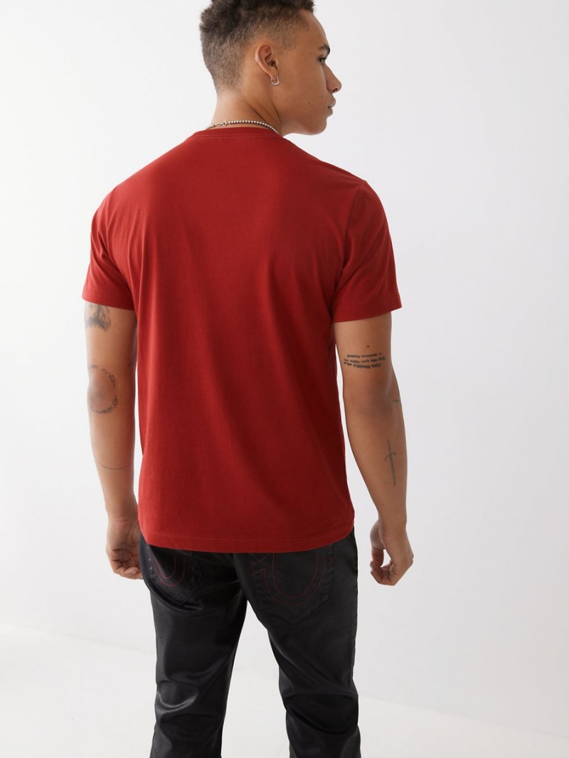 Camiseta True Religion Logo Rojas | 92AMVFTER