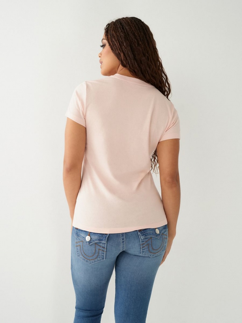 Camiseta True Religion Logo Rosas | 36TGVDHCM