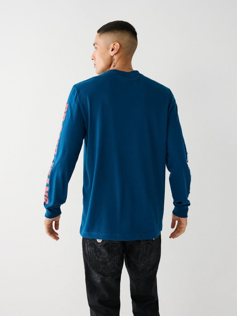 Camiseta True Religion Long Sleeve Logo Poseidon | 25XUSKJNR