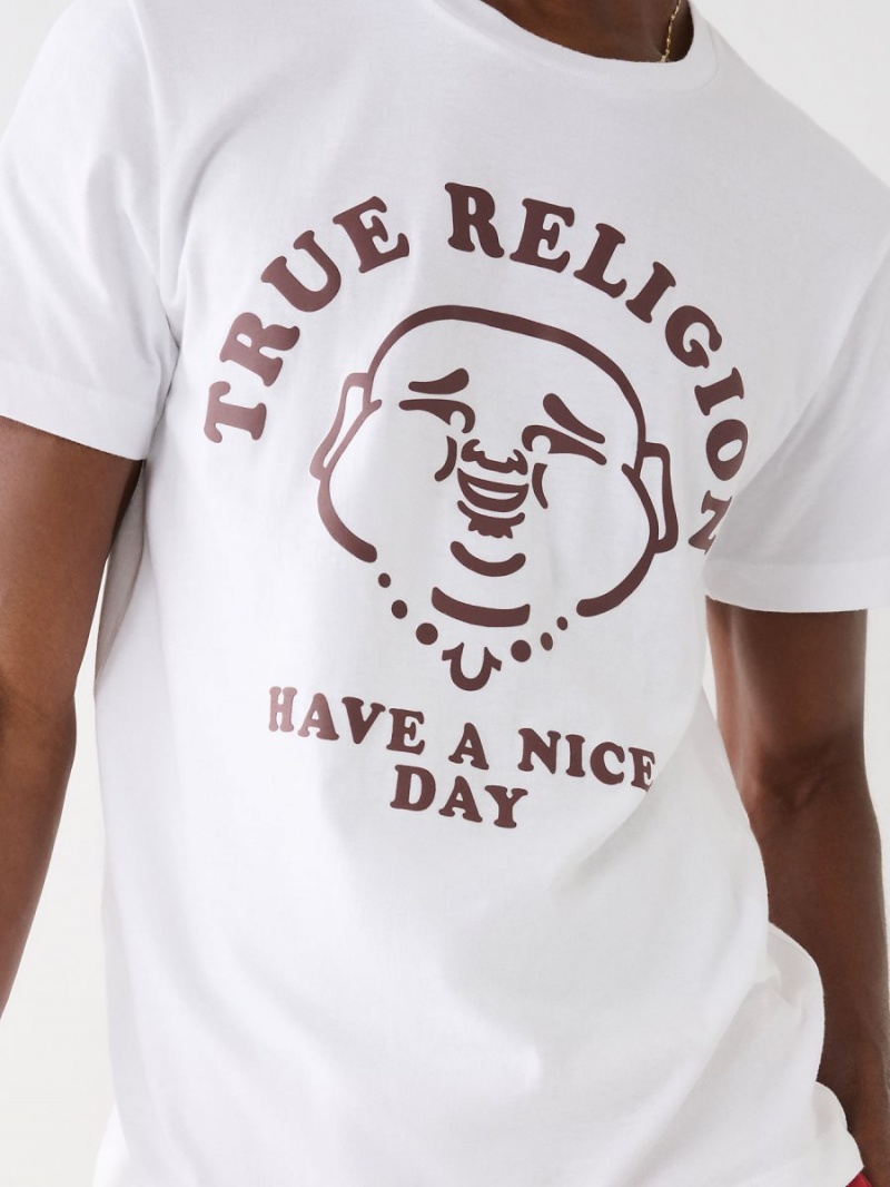 Camiseta True Religion Nice Day Blancas | 10YIFBOWD