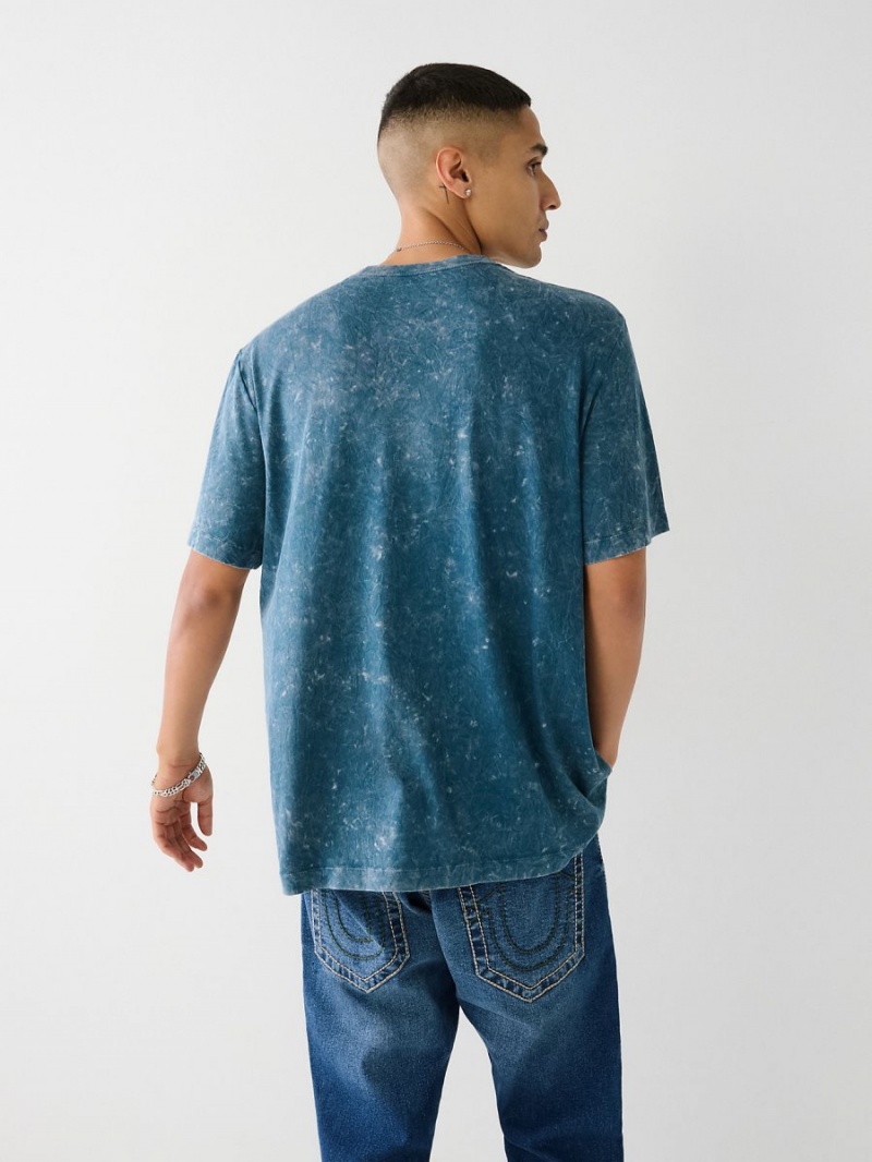 Camiseta True Religion Relaxed Azules | 08MJFRIOW