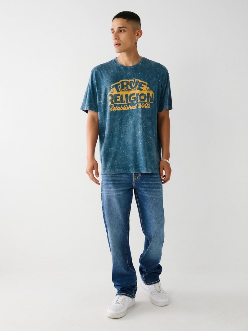 Camiseta True Religion Relaxed Azules | 08MJFRIOW