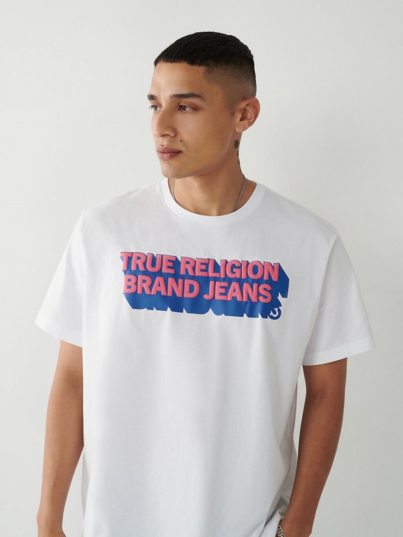 Camiseta True Religion Relaxed Blancas | 16TABYUPR