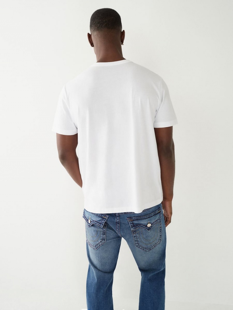 Camiseta True Religion Relaxed Blancas | 50GVNHLIP