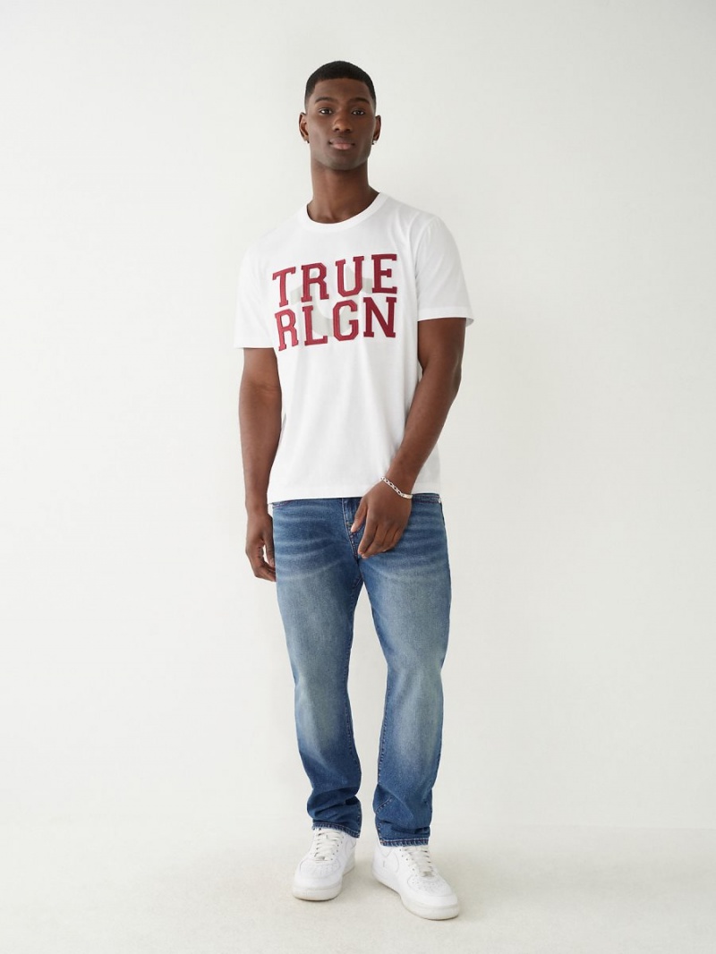 Camiseta True Religion Relaxed Blancas | 50GVNHLIP