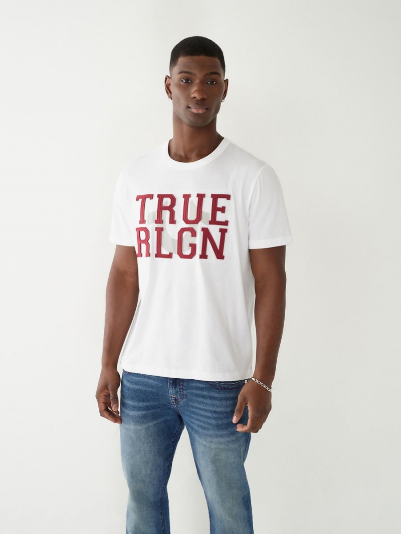 Camiseta True Religion Relaxed Blancas | 50GVNHLIP