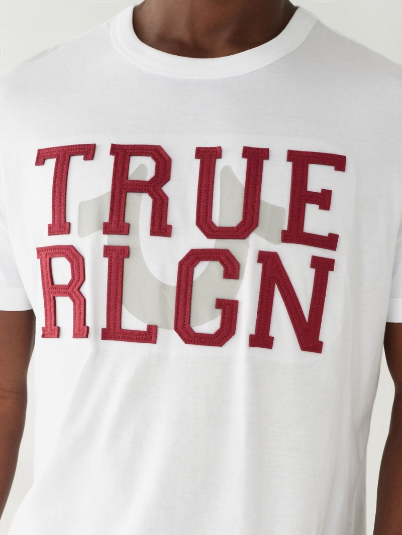 Camiseta True Religion Relaxed Blancas | 50GVNHLIP