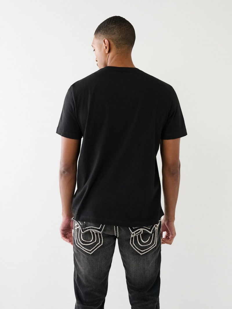 Camiseta True Religion Relaxed Boy Negras | 60ACQJXRU