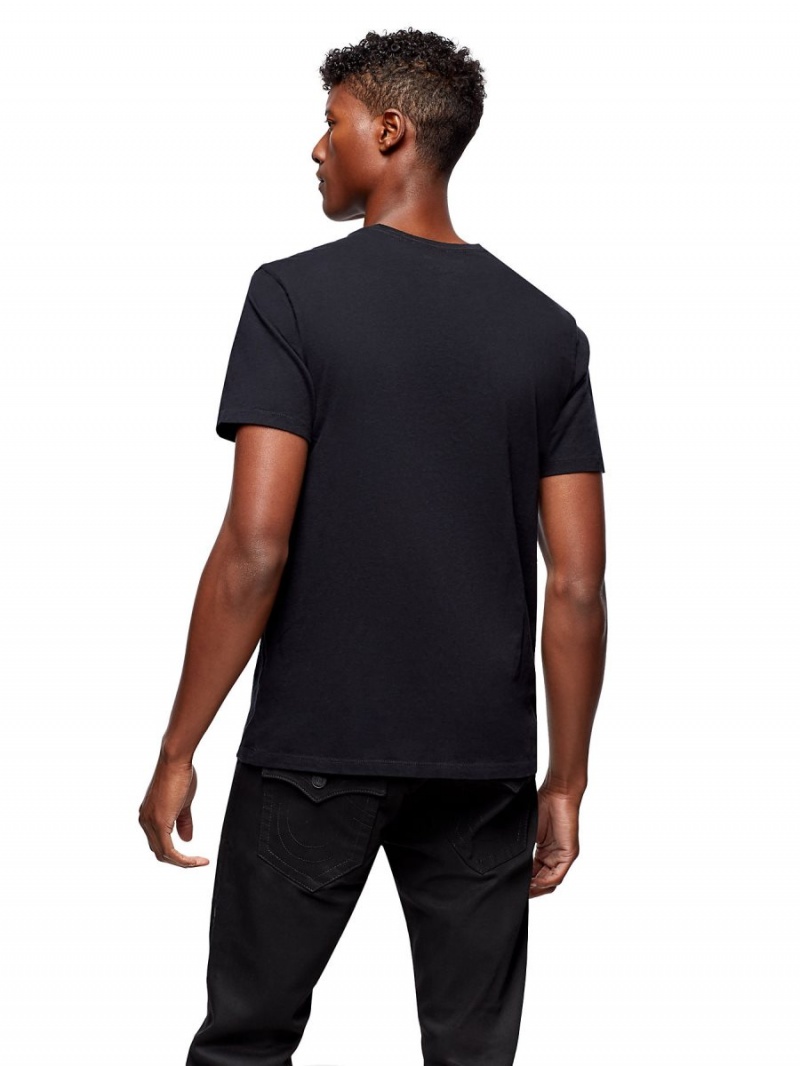 Camiseta True Religion Tonal Buddha Negras | 02XNJTCKA