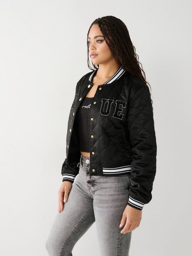 Chaqueta True Religion Bomber Negras | 23HLNYPDR