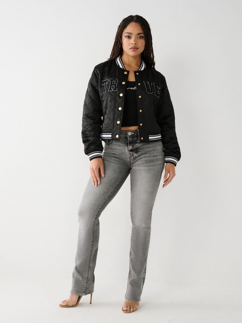 Chaqueta True Religion Bomber Negras | 23HLNYPDR