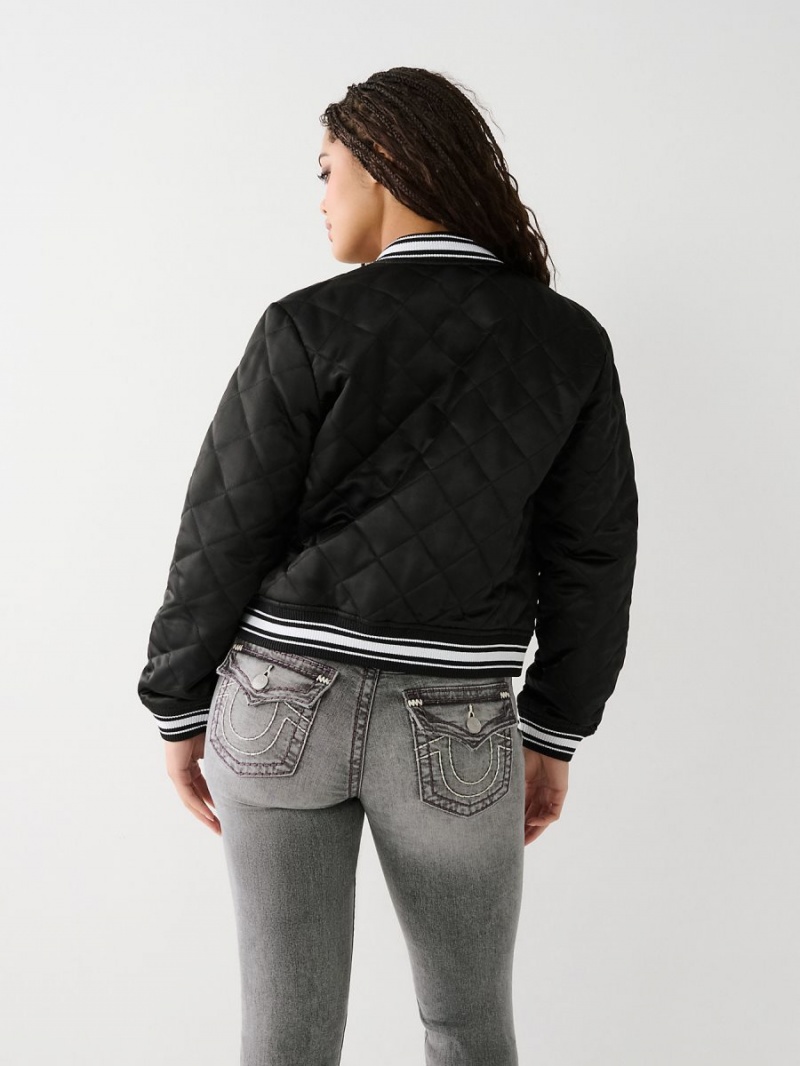 Chaqueta True Religion Bomber Negras | 23HLNYPDR