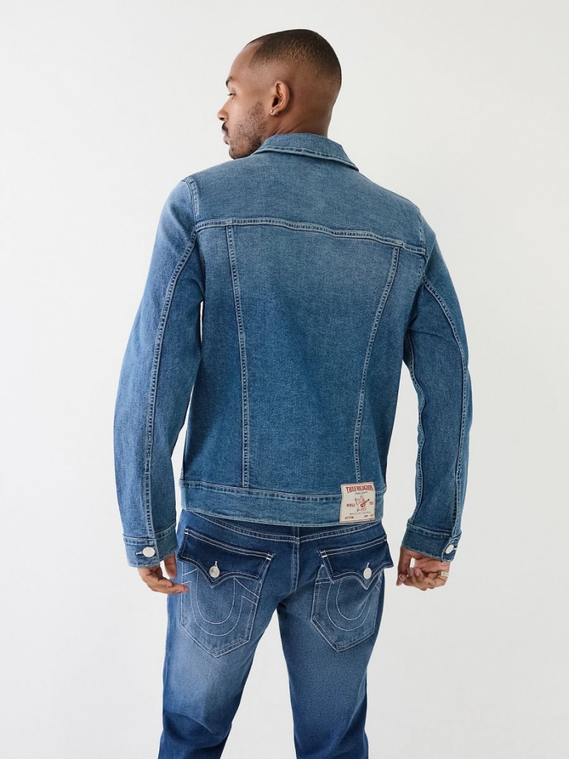 Chaqueta True Religion Classic Denim Medium Flake | 70NCSARYL