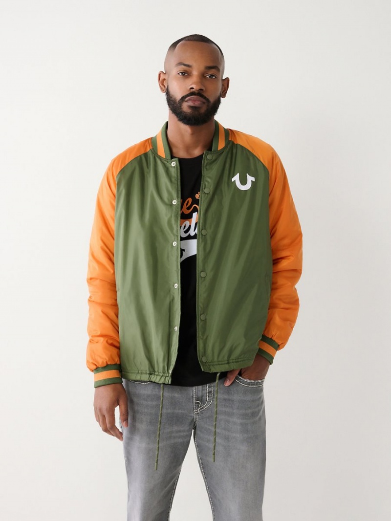 Chaqueta True Religion Coach Bomber Verde | 92SEYFRWO