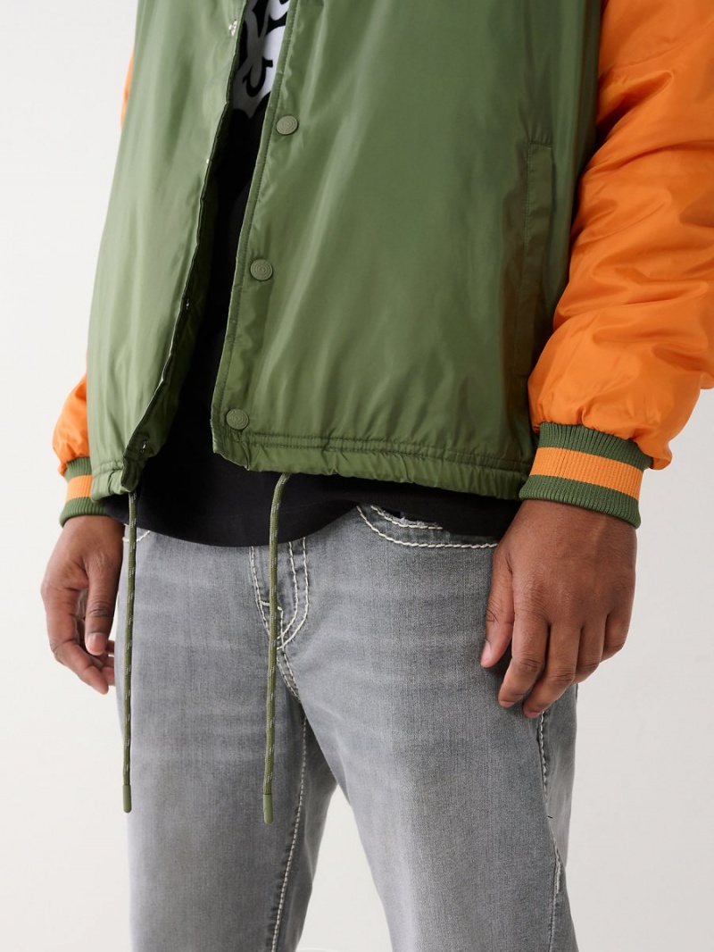 Chaqueta True Religion Coach Bomber Verde | 92SEYFRWO