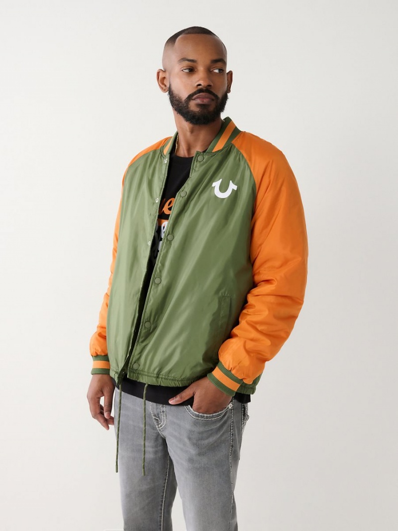 Chaqueta True Religion Coach Bomber Verde | 92SEYFRWO