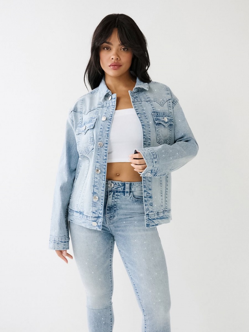 Chaqueta True Religion Crystal Oversized Jimmy Mimosa | 08SQHYMZU