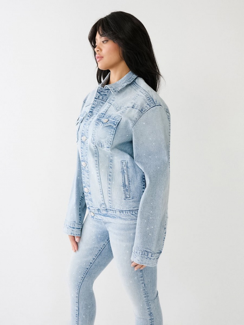 Chaqueta True Religion Crystal Oversized Jimmy Mimosa | 08SQHYMZU