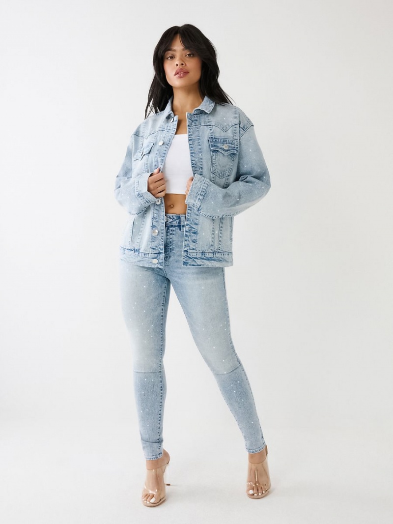 Chaqueta True Religion Crystal Oversized Jimmy Mimosa | 08SQHYMZU