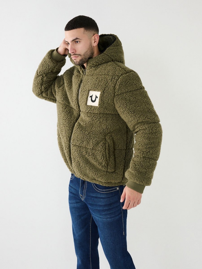 Chaqueta True Religion Faux Shearling Puffer Kalamata | 18ZVLNYMD