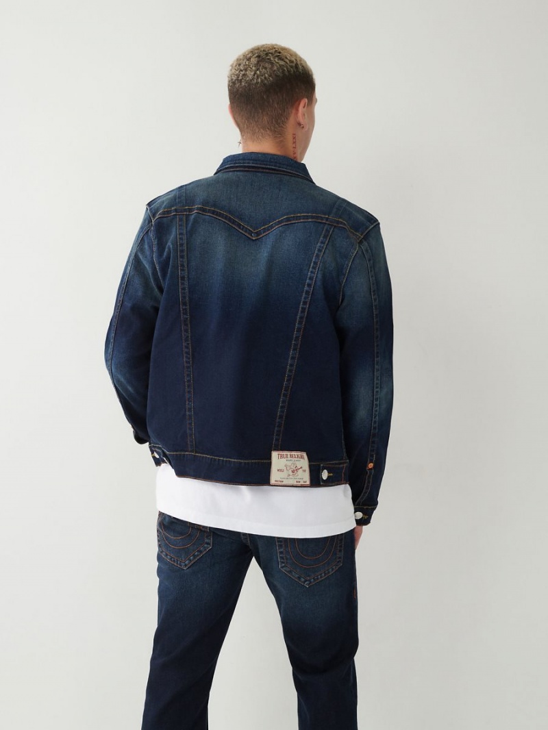 Chaqueta True Religion Jimmy Denim Azules Oscuro | 78LYAOFDK