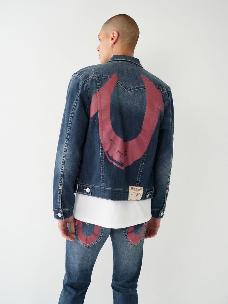 Chaqueta True Religion Jimmy Painted Hs Denim IDBD | 70WVTGOIH