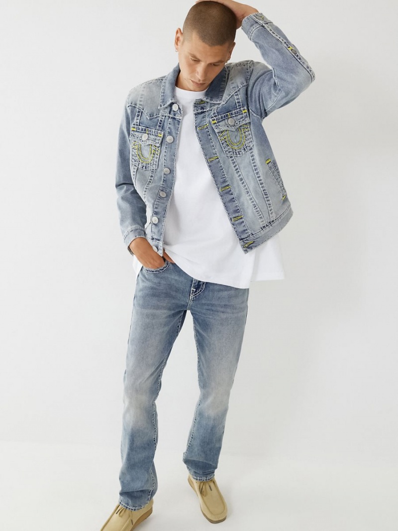 Chaqueta True Religion Jimmy Super T Stitch Denim HYBR | 21TNUMZQK