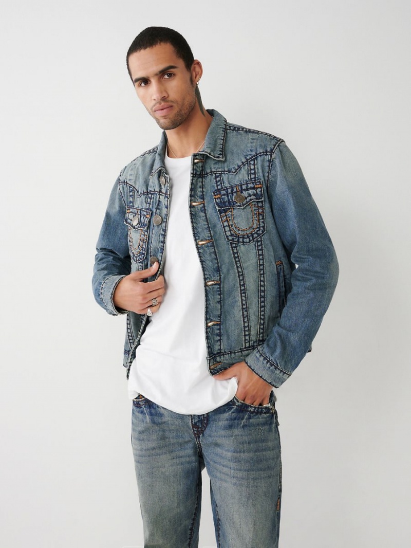 Chaqueta True Religion Jimmy Super T Stitch Denim IFBM | 13SPCKXWN