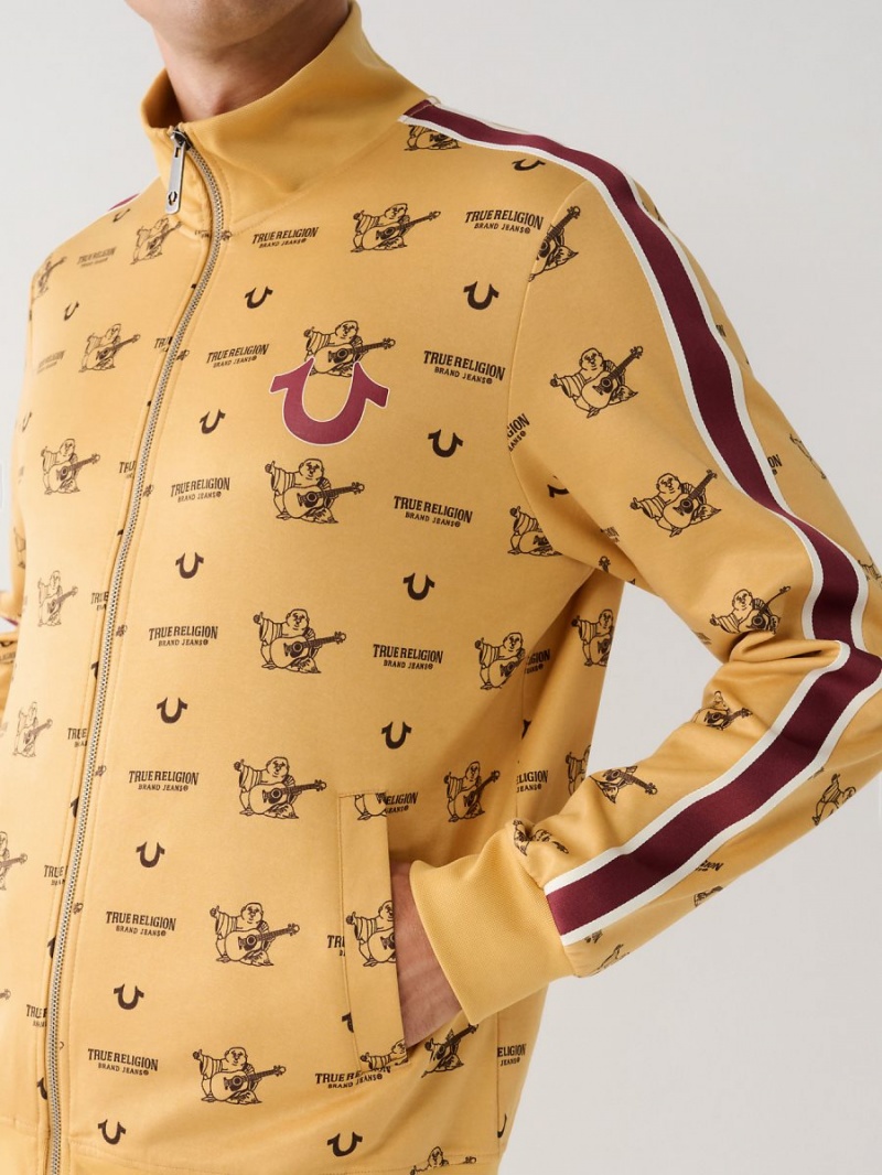 Chaqueta True Religion Monogram Pista Amarillo | 57NOGWCTA