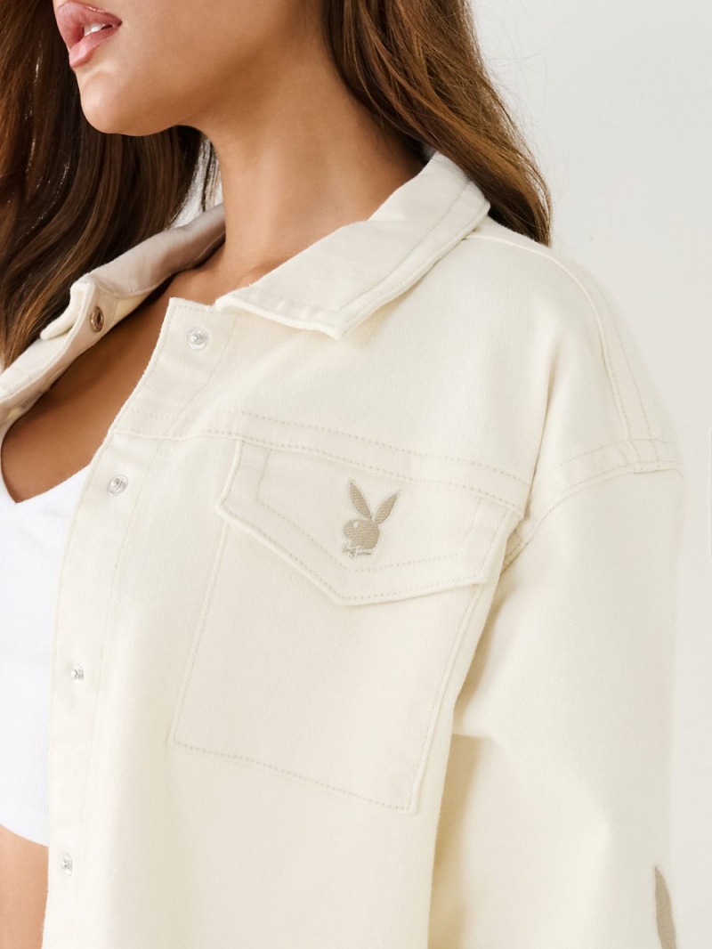 Chaqueta True Religion Playboy X Oversized Jimmy Blancas | 17VFOLWHT