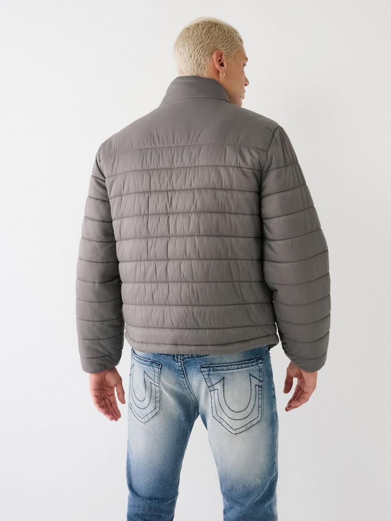 Chaqueta True Religion Puffer Granite | 85UEOFAGV