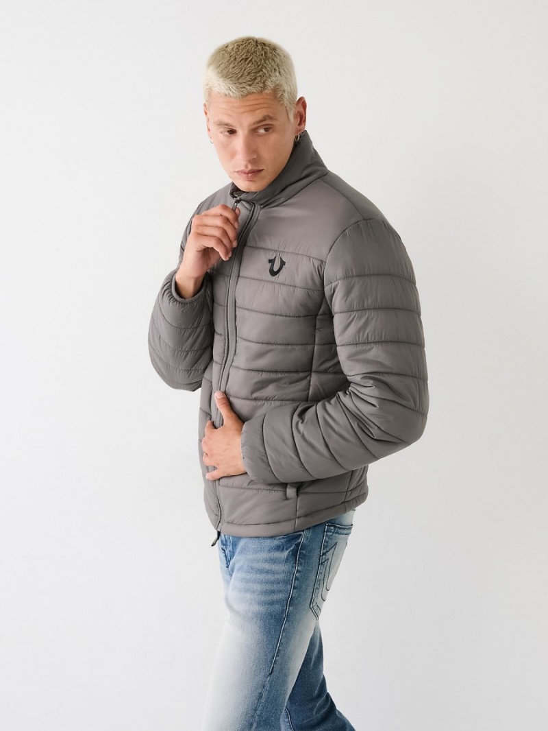 Chaqueta True Religion Puffer Granite | 85UEOFAGV