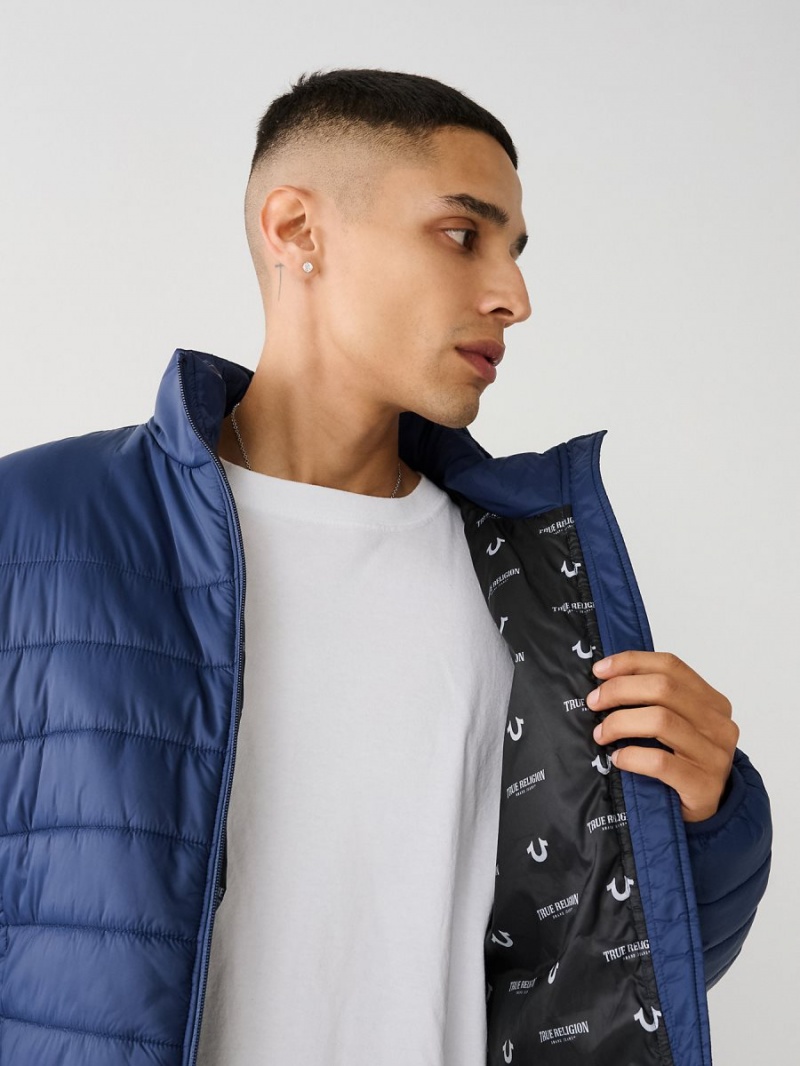 Chaqueta True Religion Puffer Navy/Sapphire | 75MSNICPY