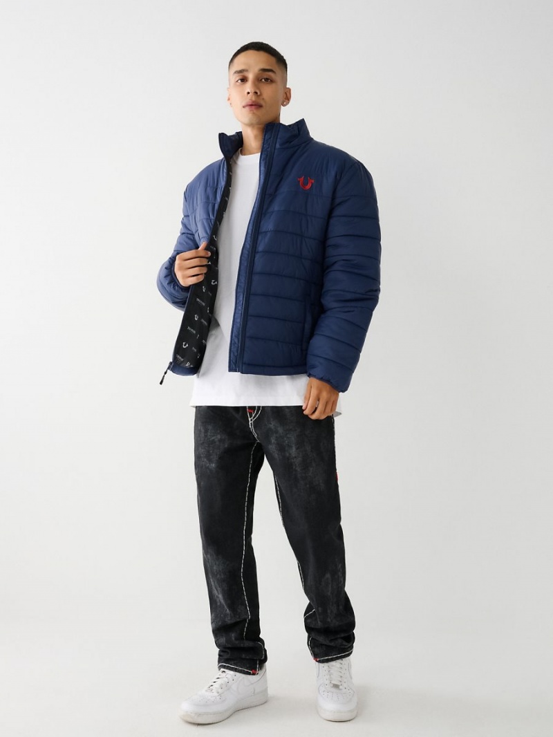 Chaqueta True Religion Puffer Navy/Sapphire | 75MSNICPY