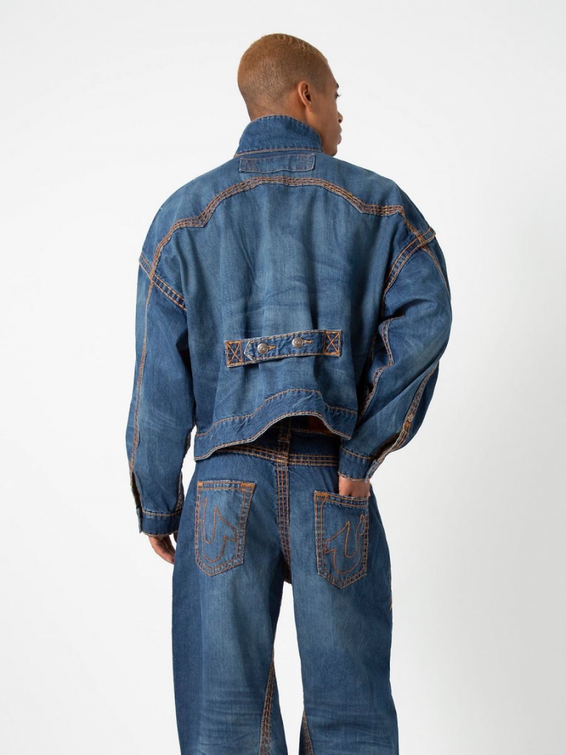 Chaqueta True Religion Sebastien Ami X Western Super T Azules | 95AFVQHNW