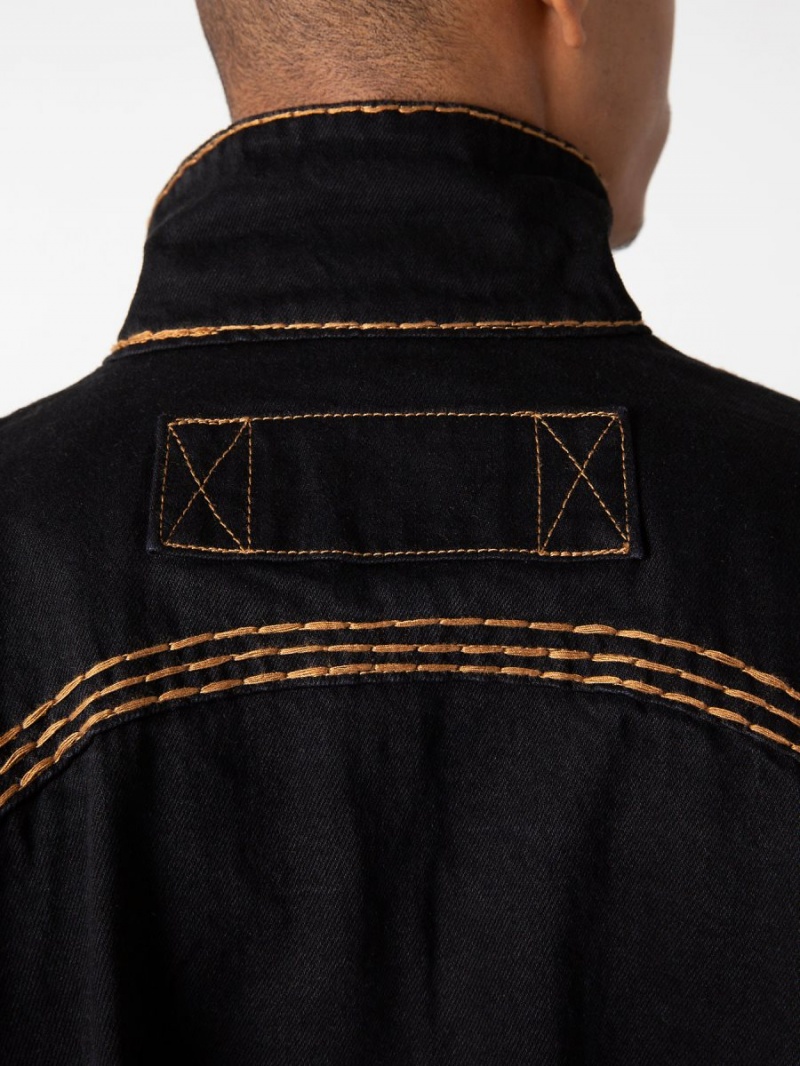 Chaqueta True Religion Sebastien Ami X Western Super T Negras | 62GOQSXER