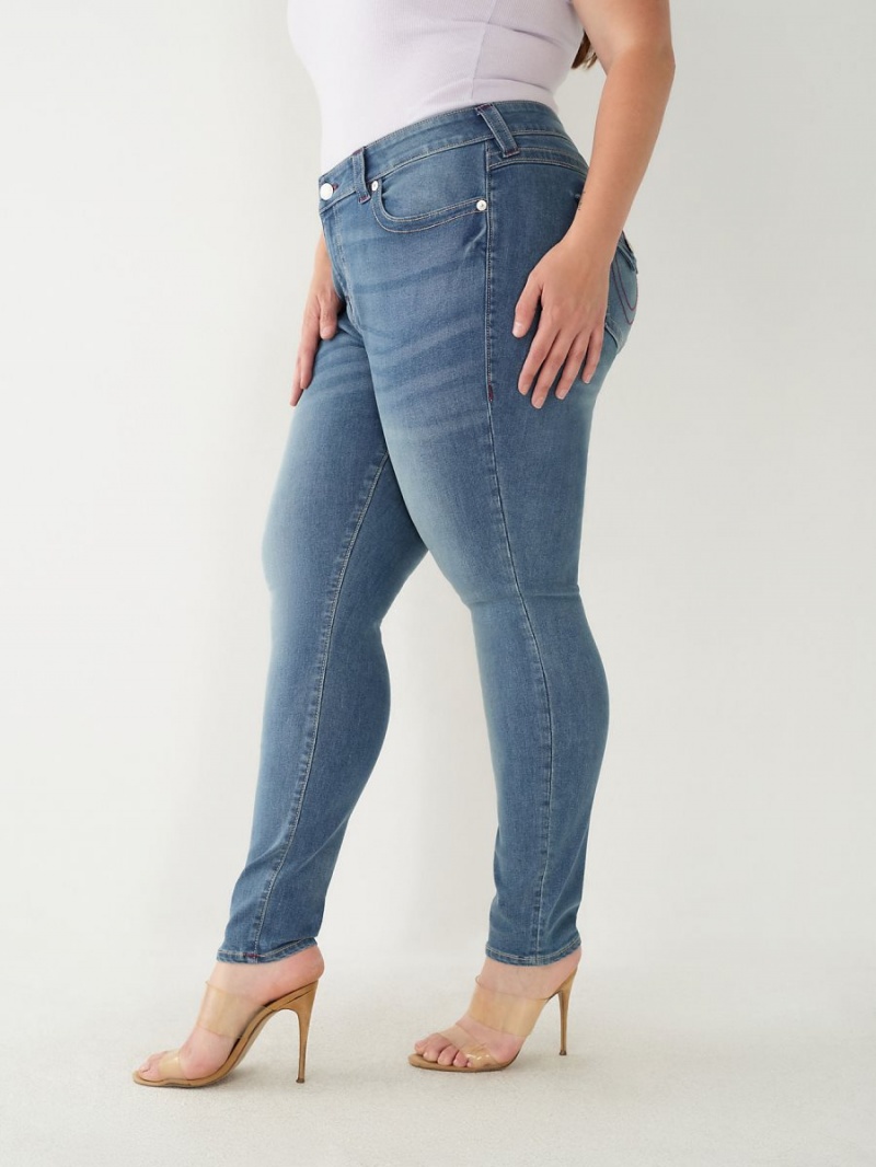 Jeans Skinny True Religion Halle High Rise Super Azules | 59YZRIVTH