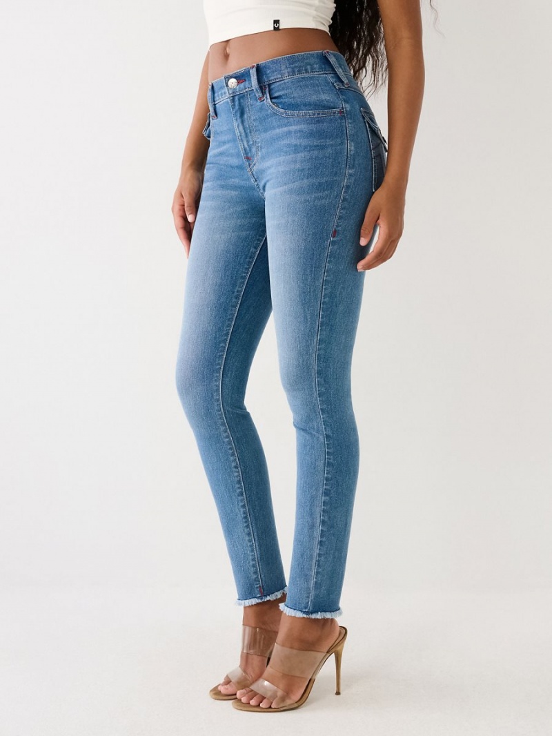 Jeans Skinny True Religion Halle High Rise Super Medium Maze Runner | 63VDSQXYA