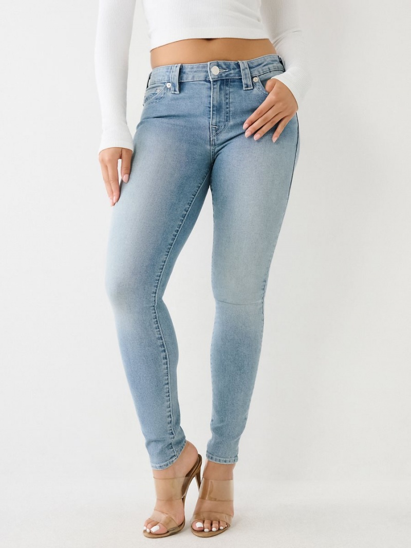 Jeans Skinny True Religion Halle Mid Rise Super Peak Spot | 10UIXBRVZ