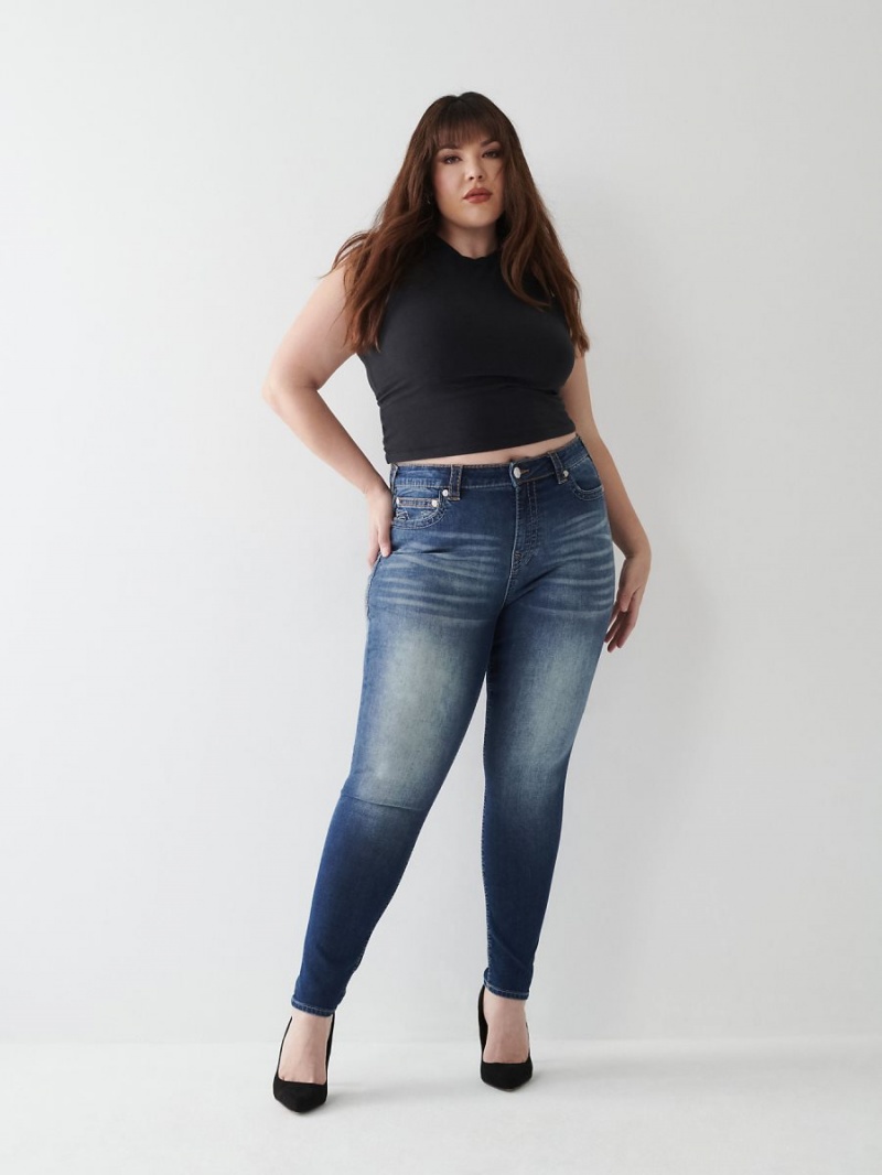 Jeans Skinny True Religion Jennie Big T Curvy Mountain Bluebird | 83SHRWYXJ